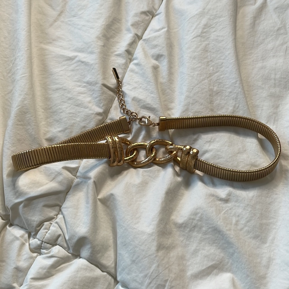 Antique gold belt